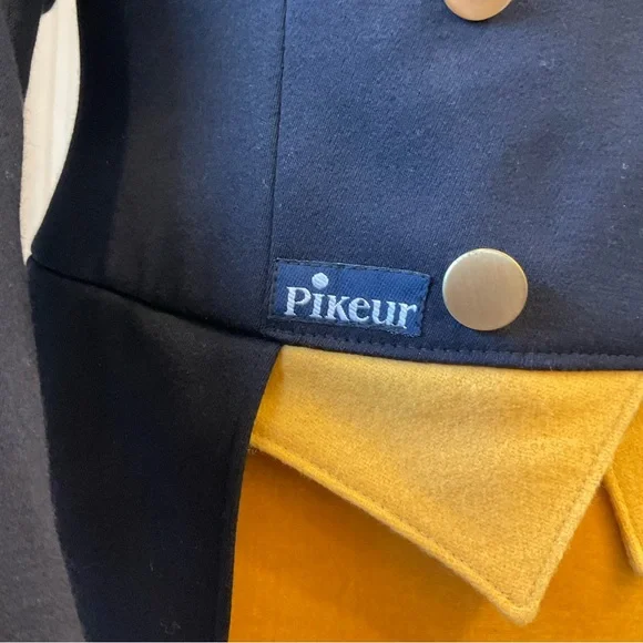 Pikeur Dressage Shadbelly Show Coat, Classic Tails, Brass Buttons, Navy, Sz M - Picture 7 of 15